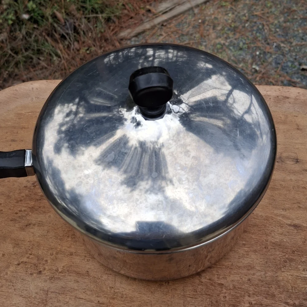Vintage Farberware Stainless Steel Aluminum Clad 2 Quart Pot With Lid